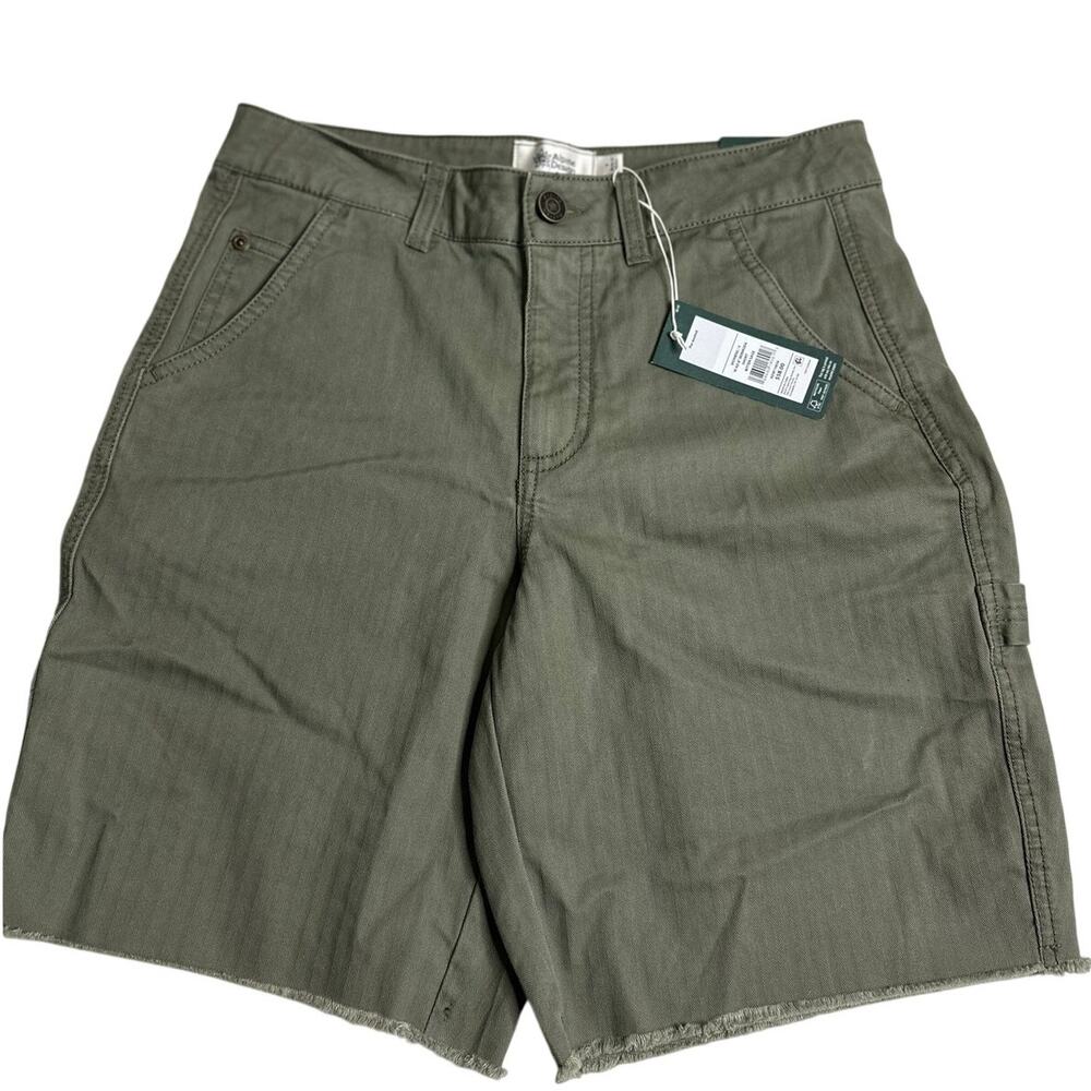 4 WOMENS BERMUDA OLIVE GREEN SHORTS APLINE DESIGN NWT